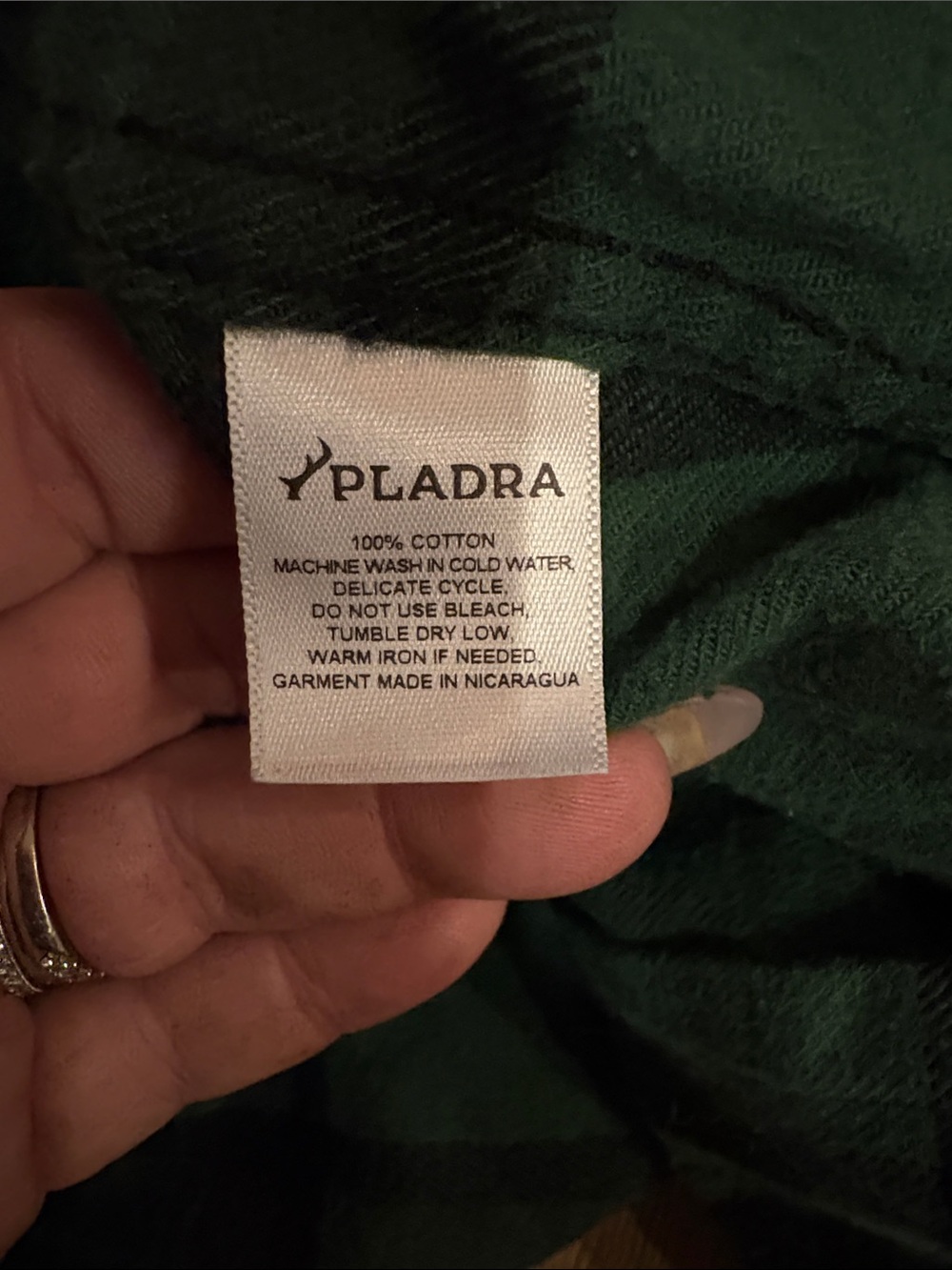 PLADRA Women's Every Day Flannel Shirt- Harbor Black small - Picture 8 of 9